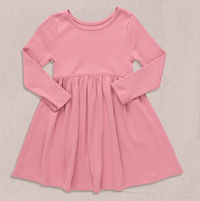 Pink Chicken Sunny Rib Dress in Dark Pink