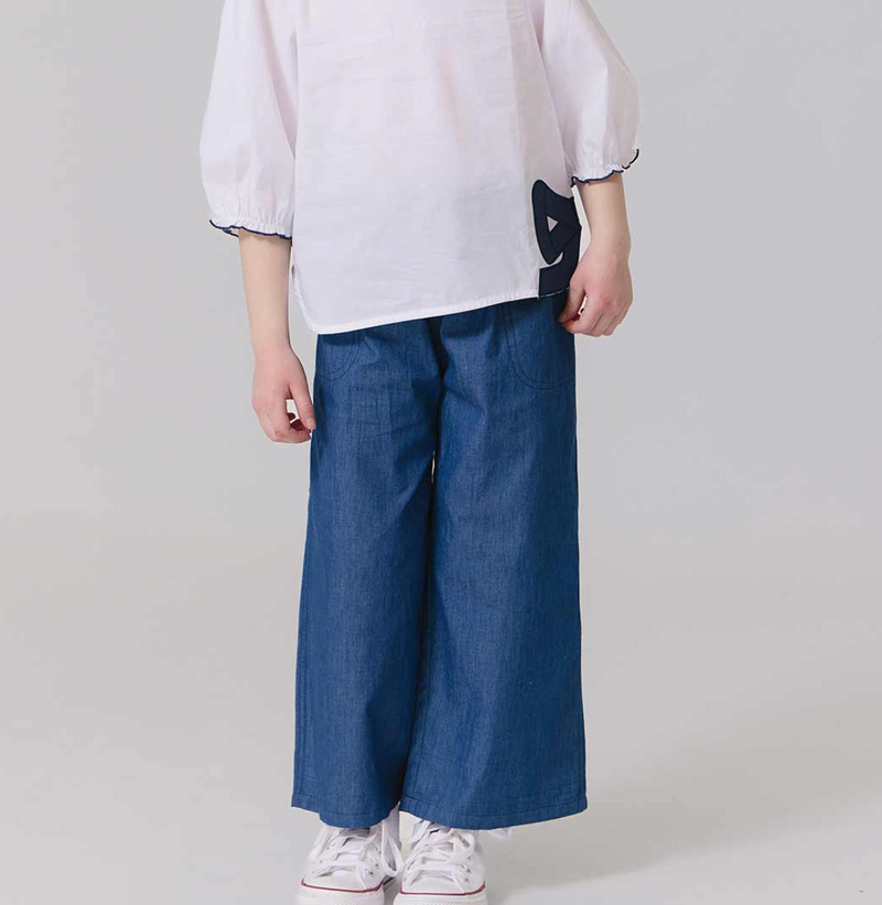 Pink Chicken Theodore Pant in Chambray