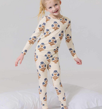 Pink Chicken Pajama Set in Dandelion