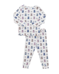 Pink Chicken Pajama Set in Ballet Slippers