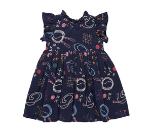 Pink Chicken Jennifer Dress in Tic Tac Toe