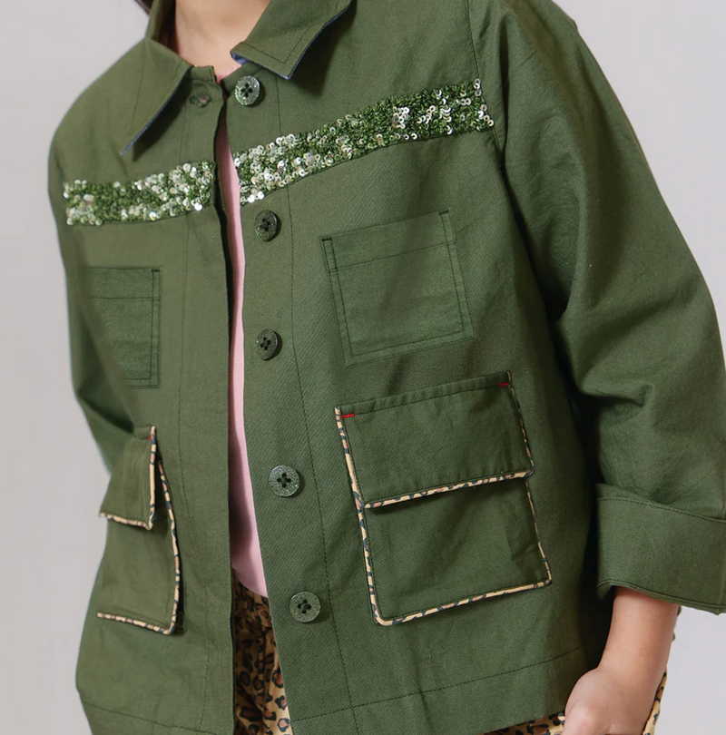 Pink Chicken Wylie Jacket in Four Leaf Clover