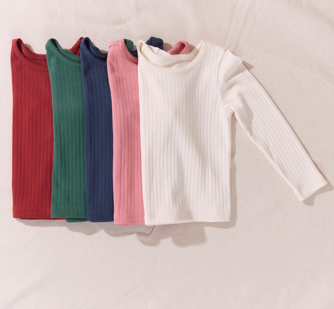 Pink Chicken Coop Seesaw Rib Tee Shirt in Navy
