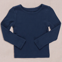 Pink Chicken Coop Seesaw Rib Tee Shirt in Navy