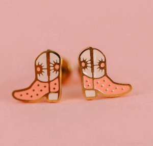 Pierced Co Earrings in Cowgirl Boots