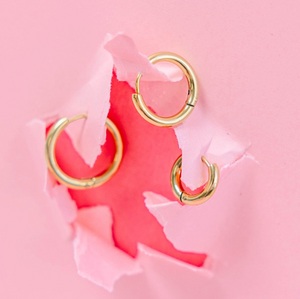 Pierced Co Huggie Earrings-Multiple Colors!