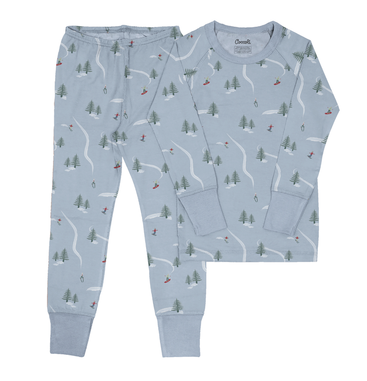 Coccoli Modal Pajama in Blue Ski