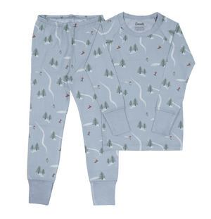 Coccoli Modal Pajama in Blue Ski