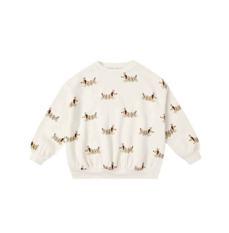 Rylee + Cru Relaxed Sweatshirt in Christmas Dogs