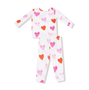 Angel Dear Loungewear Set in Happy Hearts