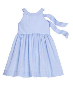 Little English Annie Dress in Royal Mini Gingham