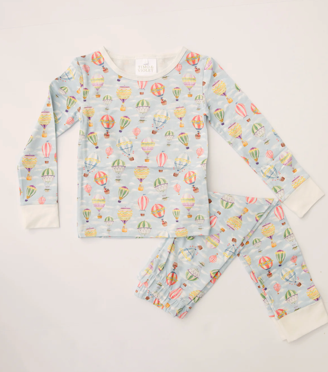Timo & Violet Pajama Set in Up Up & Away