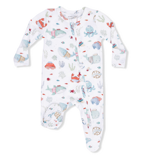 Angel Dear 2 Way Zipper Footie in Sailor Sea Creatures