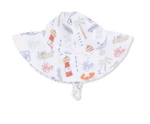 Angel Dear Wide Brim Sunhat in Club Mediterranean