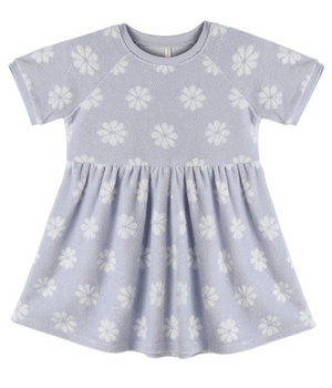 Rylee + Cru Raglan Dress in Periwinkle Daisy