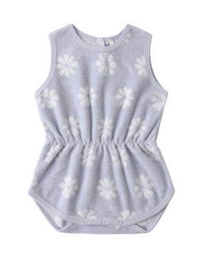 Rylee + Cru Cinch Playsuit in Periwinkle Daisy