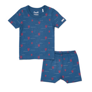 Coccoli Modal Short Sleeve Pajama in Lobsters