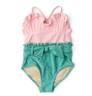 Shade Critters Swimsuit in Pink and Green