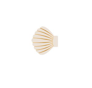 Rylee + Cru Shell Clip Set in Seafoam / Natural