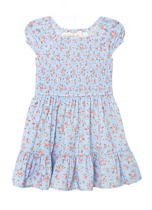 Mabel and Honey Deliah Dress in Blue Tiny Floral