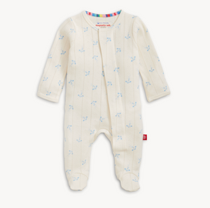 Magnetic Me Pointelle Footie in Airplanes