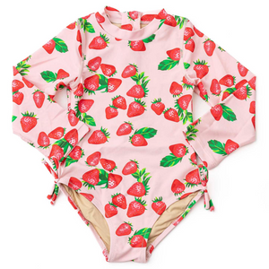 Shade Critters One Piece Rash Guard in Strawberry Bliss