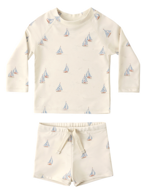 Rylee + Cru Rashguard Set in Set Sail