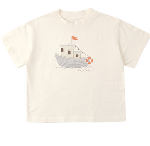 Rylee + Cru Kinsley Relaxed Tee in Tugboat