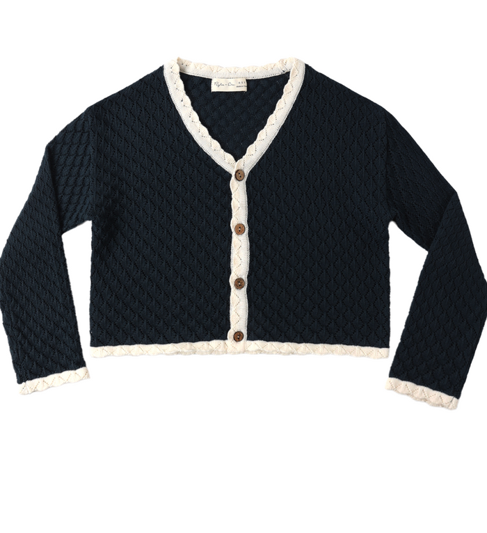 Rylee + Cru Ella Cardigan in Navy