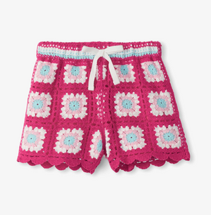 Hatley Crochet Short in Raspberry Rose