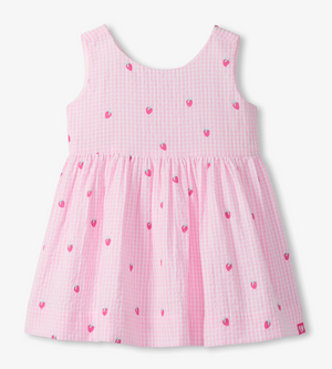 Hatley Dress in Teeny Berries Gingham