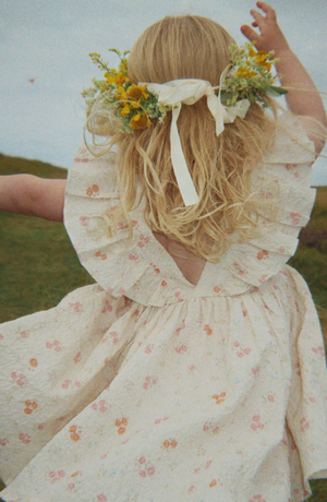 Konges Slojd Elin Frill Dress in Nonoka Flowers