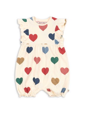 Konges Slojd Chleo Romper in Hearts