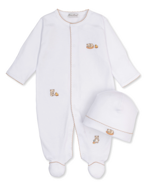 Kissy Kissy Footie/Hat Set in Beary Blessed