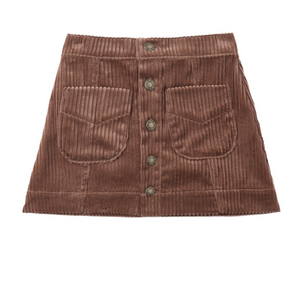 Rylee + Cru Denver Mini Skirt in Mulberry