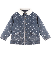 Rylee + Cru Long Chore Coat in Heart Ditsy