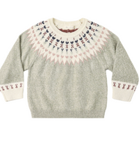 Rylee + Cru Fair Isle Sweater in Sage