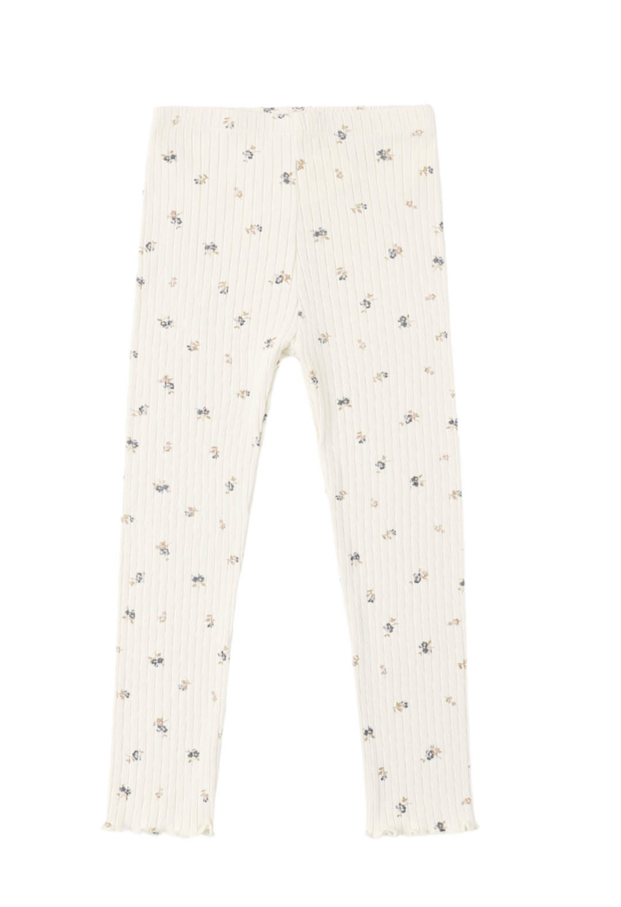 Rylee + Cru Legging in Natural Ditsy
