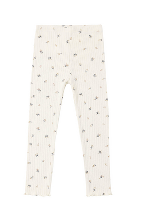 Rylee + Cru Legging in Natural Ditsy