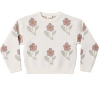 Rylee + Cru Aspen Sweater in Ivory Flower