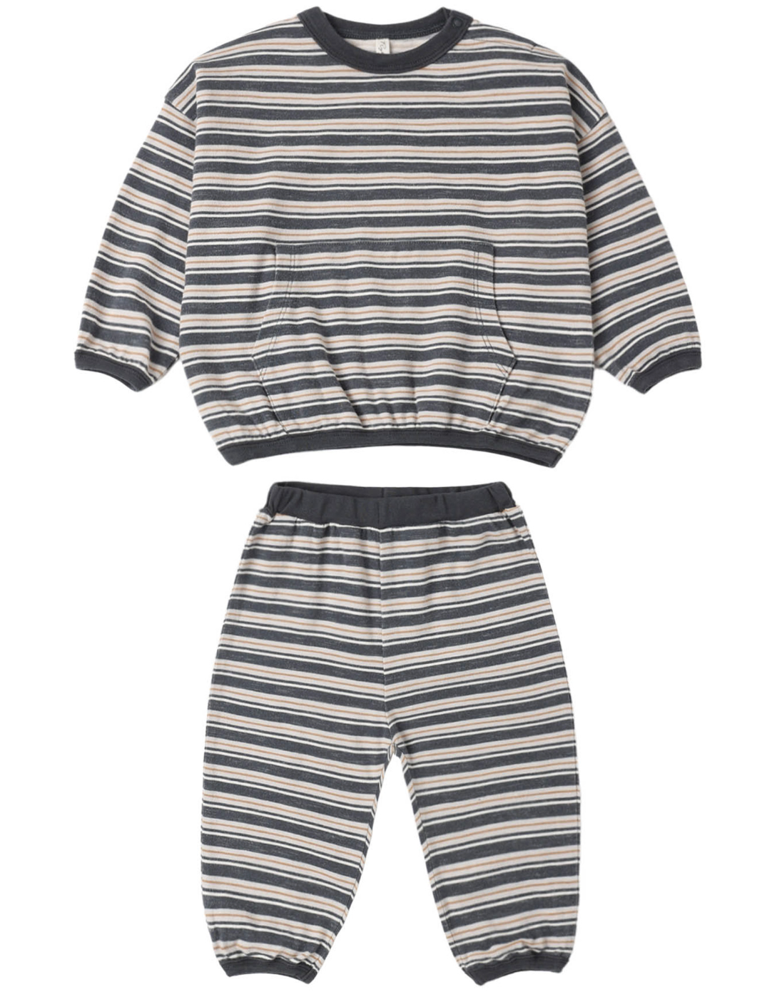 Rylee + Cru Relaxed Set in Blue Stripe