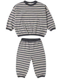 Rylee + Cru Relaxed Set in Blue Stripe