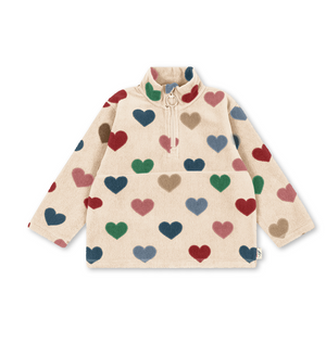 Konges Slojd Tavi Sweatshirt in Multi Hearts