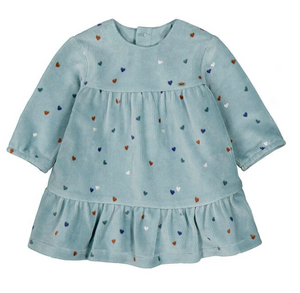 Mayoral Corduroy Dress in Multi Hearts