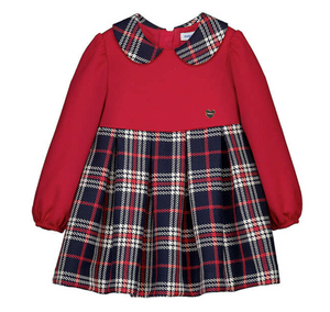 Mayoral Plaid Dress in Red