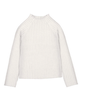 Mayoral Ribbed Mock Neck in Soy