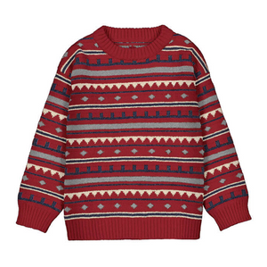 Mayoral Jacquard Sweater in Red