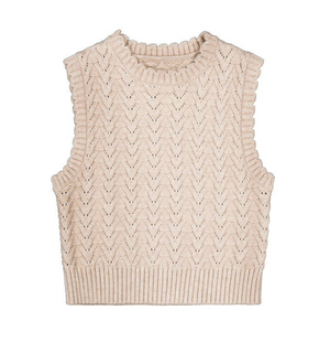 Mayoral Sweater Vest in Beige Vigo