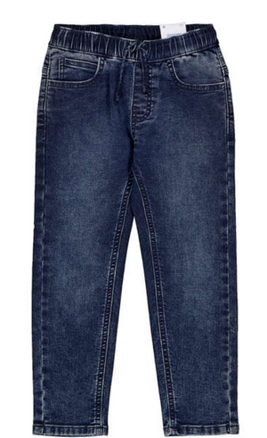Mayoral Soft Denim Joggers in Blue Black