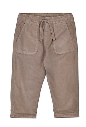 Mayoral Micro Cord Lined Pant in Truffle